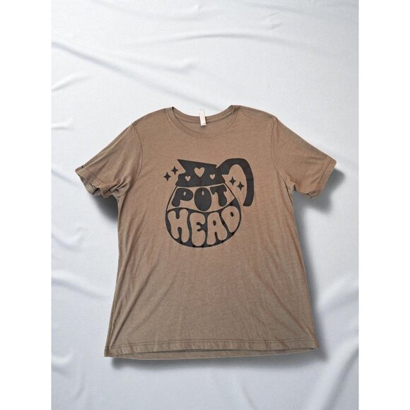 Pothead Coffee Lover Funny Unisex Short Sleeve Tee - Picture 3 of 10